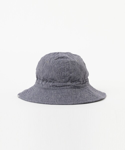 BEAMS BOY(ビームスボーイ)の「DECHO × BEAMS BOY / 別注 シャンブレー ハンターハット(ハット・レディース・ブラック/インディゴブルー・ONE SIZE)」の8枚目の写真