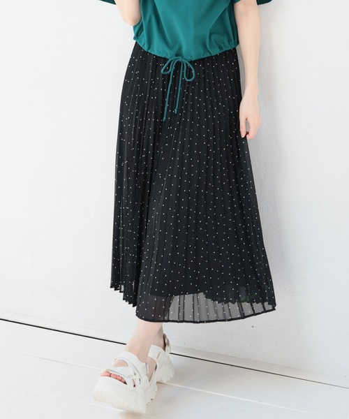 Honeys(ハニーズ)の「プリーツスカート(スカート・レディース・ピンク系その他/ブラック系その他/ホワイト系その他・LL/L/M/S/3L)」の1枚目の写真