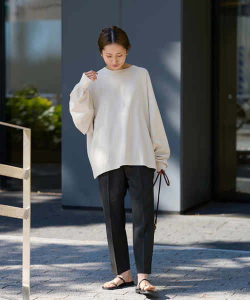 FRAMeWORK(フレームワーク)の「【mean machine age/ミーンマシーンエイジ】別注CROPPED LS TEE(Tシャツ/カットソー・レディース・チャコールグレー/ホワイト系その他・FREE)」の19枚目の写真