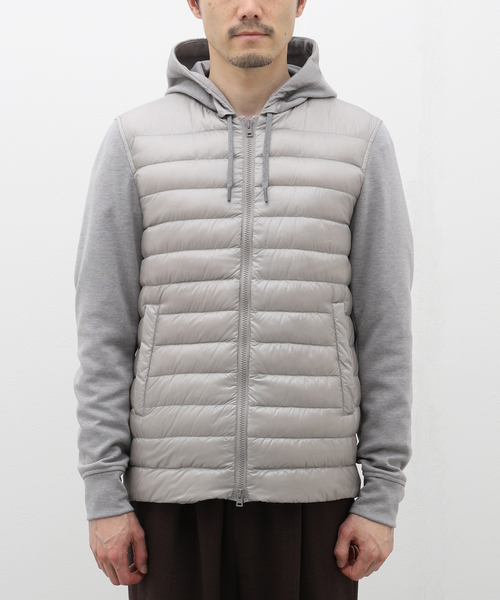 HERNO ダウンコート グレー 44 HERNO（ヘルノ）／ダウントレンチコート