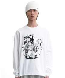 OPENYARD OY ホワイト パーカー&長袖Tシャツ セット OPENYARD OY ホワイト パーカー&長袖Tシャツ セット