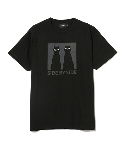 BEAMS T（ビームスティー）の「BEAMS / SIDE BY SIDE TEE（Tシャツ/カットソー・メンズ・ブラック/ホワイト・L/M/S/XL）」の7枚目の写真