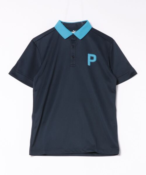 PUMA(プーマ)の「PUMA プーマ メンズ ゴルフ ストレッチ カノコ Pロゴ クレリック 半袖 ポロシャツ(ポロシャツ・メンズ・ダークネイビー/ホワイト/ホワイト系その他/ブラック・X-LARGE/XX-LARGE/SMALL/LARGE/MEDIUM)」の4枚目の写真