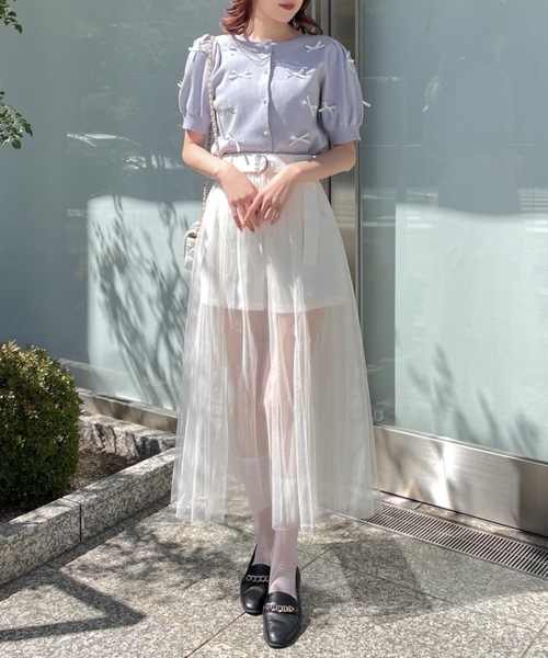 【美品】 アンヴァレリーアッシュ ２WAY 2ピース レイヤー プリーツスカート 美品】 アンヴァレリーアッシュ 2WAY 2ピース レイヤー