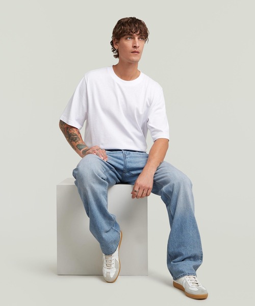 G-STAR(ジースター)の「DAKOTA REGULAR STRAIGHT JEANS/ベーシックデザインレギュラーストレートジーンズ(デニムパンツ・メンズ・インディゴブルー・28/30/30/30/32/30/34/30/31/32/32/32/33/32/31/30/34/32/30/32/29/30)」の5枚目の写真