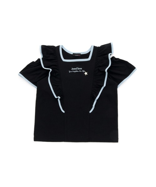 JENNI love（ジェニィラブ）の「2way肩あきフリルトップス（T