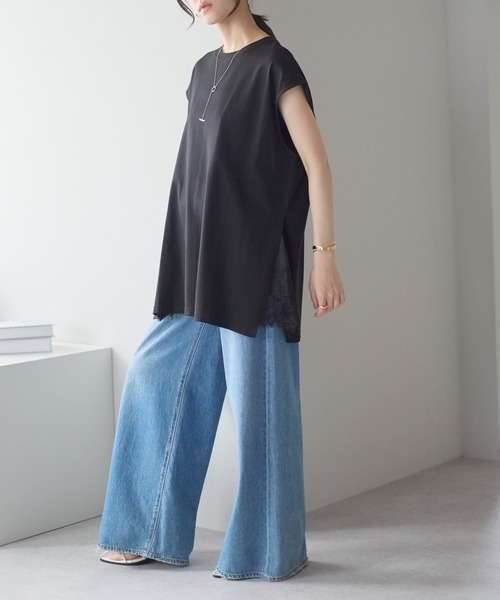 model：161cm 着用サイズ；F