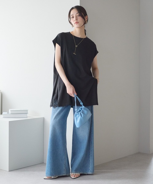 model：161cm 着用サイズ；F