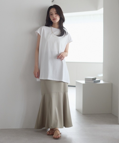 model：161cm 着用サイズ；F