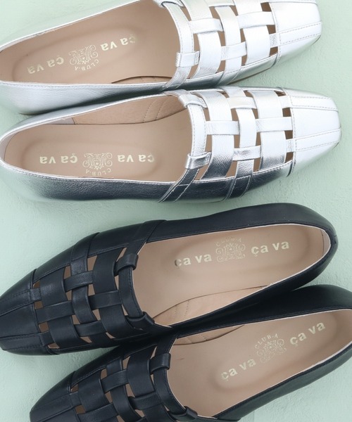 cava cava(サヴァサヴァ)の「メッシュサマーシューズ 1320615(パンプス・レディース・シルバー/ブラック/オレンジ・24.5cm/24.0cm/23.5cm/23.0cm/22.5cm)」の4枚目の写真