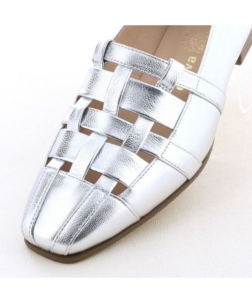 cava cava(サヴァサヴァ)の「メッシュサマーシューズ 1320615(パンプス・レディース・シルバー/ブラック/オレンジ・24.5cm/24.0cm/23.5cm/23.0cm/22.5cm)」の11枚目の写真