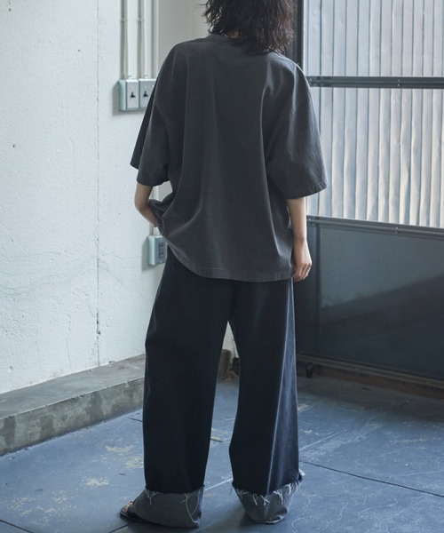 mici(ミチ)の「(mici)バレルデニムパンツ(デニムパンツ・レディース・ブラック/ブルー・SMALL/MEDIUM)」の4枚目の写真