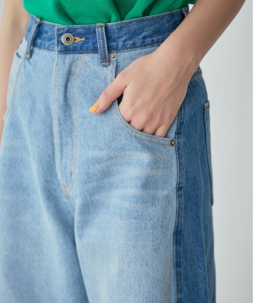 mici(ミチ)の「(mici)バレルデニムパンツ(デニムパンツ・レディース・ブラック/ブルー・SMALL/MEDIUM)」の13枚目の写真