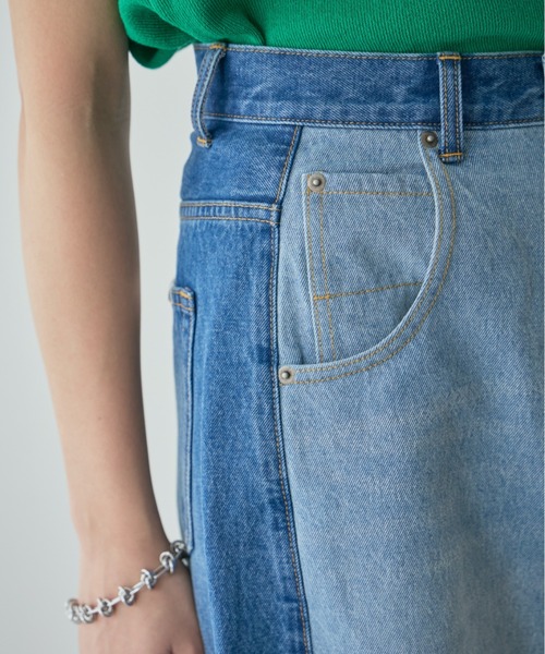 mici(ミチ)の「(mici)バレルデニムパンツ(デニムパンツ・レディース・ブラック/ブルー・SMALL/MEDIUM)」の14枚目の写真