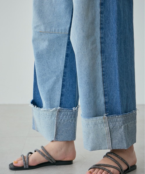 mici(ミチ)の「(mici)バレルデニムパンツ(デニムパンツ・レディース・ブラック/ブルー・SMALL/MEDIUM)」の15枚目の写真