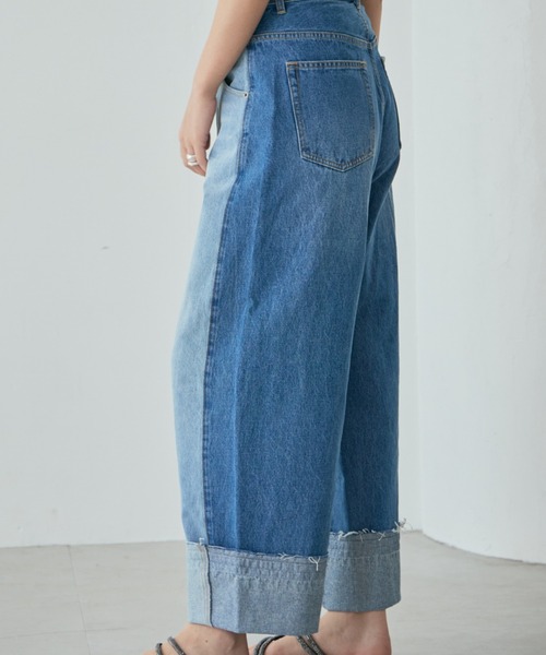 mici(ミチ)の「(mici)バレルデニムパンツ(デニムパンツ・レディース・ブラック/ブルー・SMALL/MEDIUM)」の11枚目の写真