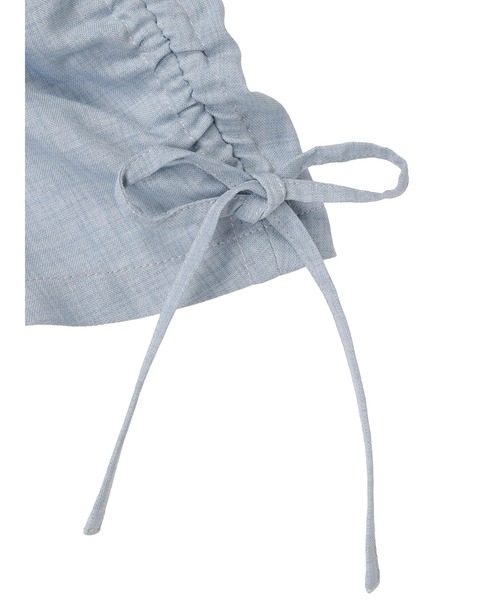 earth music&ecology（アースミュージックアンドエコロジー）の「袖ドロストシャツワンピース（シャツワンピース・レディース・ブルー/ベージュ・FREE）」の13枚目の写真