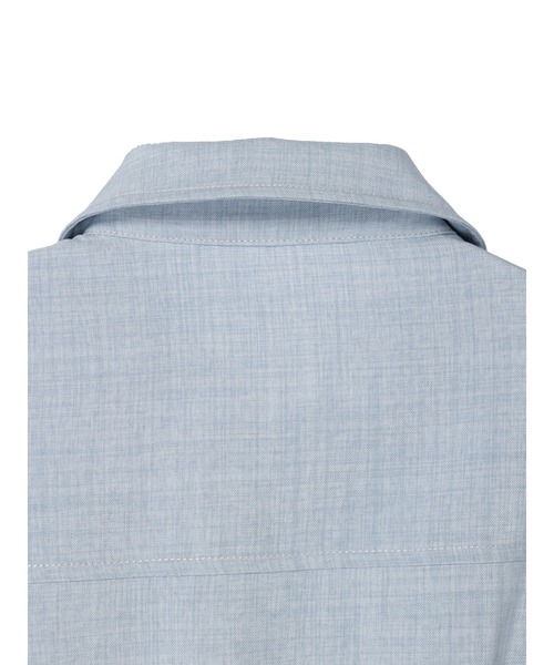 earth music&ecology（アースミュージックアンドエコロジー）の「袖ドロストシャツワンピース（シャツワンピース・レディース・ブルー/ベージュ・FREE）」の15枚目の写真