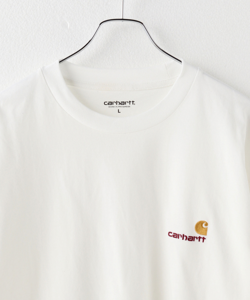 Carhartt WIP(カーハートダブリューアイピー)の「【Carhartt/カーハート】 L/S AMERICAN SCRIPT T-SHIRT(Tシャツ/カットソー・メンズ・ホワイト・MEDIUM/LARGE)」の3枚目の写真