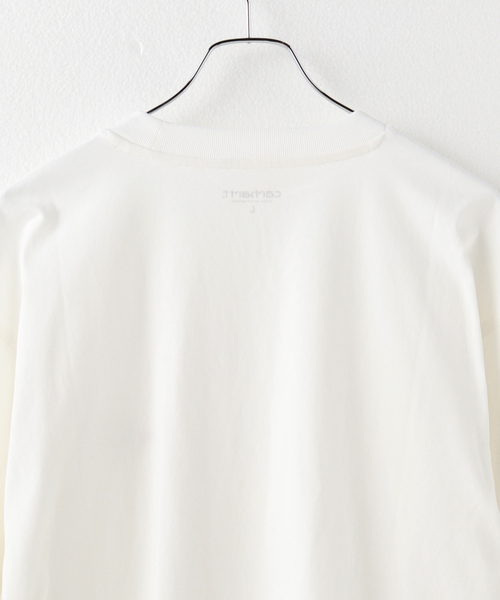 Carhartt WIP(カーハートダブリューアイピー)の「【Carhartt/カーハート】 L/S AMERICAN SCRIPT T-SHIRT(Tシャツ/カットソー・メンズ・ホワイト・MEDIUM/LARGE)」の4枚目の写真