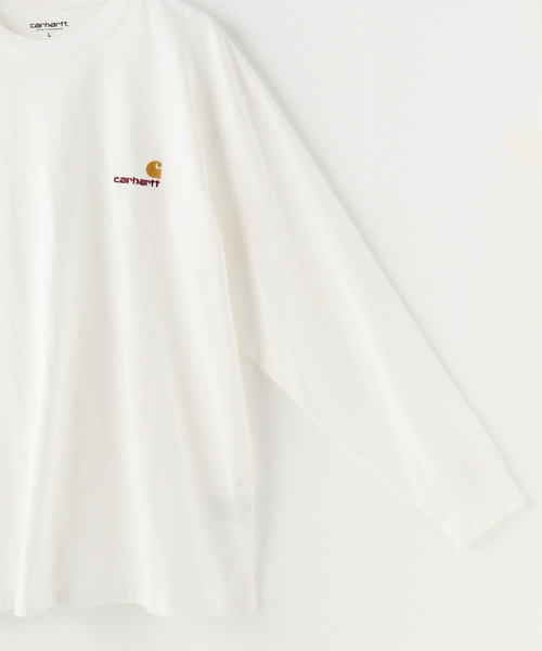 Carhartt WIP(カーハートダブリューアイピー)の「【Carhartt/カーハート】 L/S AMERICAN SCRIPT T-SHIRT(Tシャツ/カットソー・メンズ・ホワイト・MEDIUM/LARGE)」の5枚目の写真