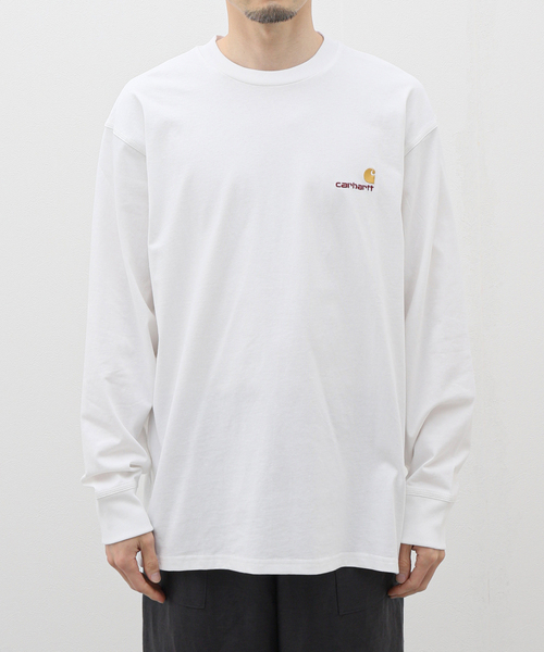 Carhartt WIP(カーハートダブリューアイピー)の「【Carhartt/カーハート】 L/S AMERICAN SCRIPT T-SHIRT(Tシャツ/カットソー・メンズ・ホワイト・MEDIUM/LARGE)」の12枚目の写真