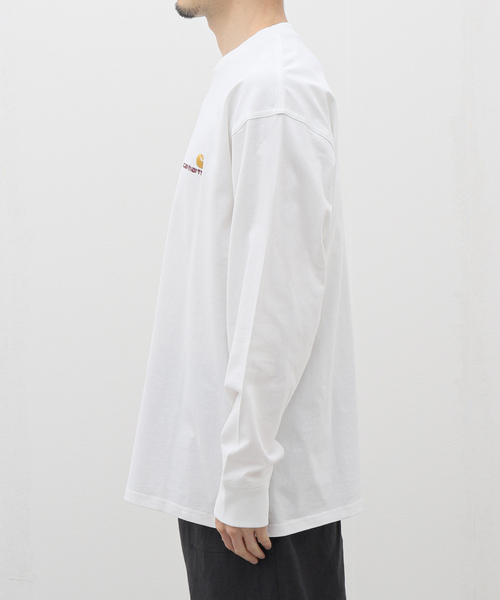 Carhartt WIP(カーハートダブリューアイピー)の「【Carhartt/カーハート】 L/S AMERICAN SCRIPT T-SHIRT(Tシャツ/カットソー・メンズ・ホワイト・MEDIUM/LARGE)」の13枚目の写真