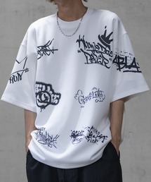 JOHN'S CLOSET（ジョンズクローゼット）の「【13】総柄タギング BIG TEE（Tシャツ/カットソー・メンズ）」