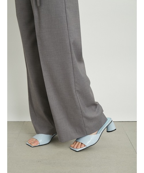 LILY BROWN（リリーブラウン）の「ツイルセンタープレスワイドパンツ（スラックス・レディース・グレー/ブラック/ピンク・1/0）」の20枚目の写真