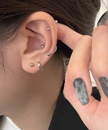 /バーベルデザインミニピアス/ペア(RZ)