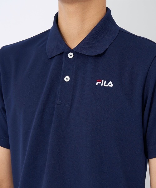 FILA GOLF フィラゴルフ セットアップ ロゴ吸汗速乾 UVカット ポロ セール】【FILA GOLF/フィラゴルフ】ワンポイントポロシャツ