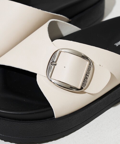 FREAK'S STORE（フリークスストア）の「限定展開　ワンベルト 厚底 サンダル（サンダル・レディース・グレー/オフホワイト/ブラック/ダークブラウン・37/36/38）」の20枚目の写真