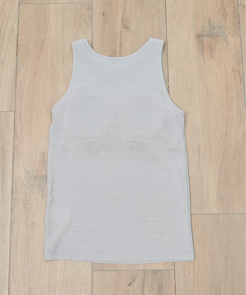 ANGIE（アンジー）の「ラメ アメスリ カップイン タンクトップ（タンクトップ・レディース・ライトグレー/ブラック/シルバー・FREE）」の18枚目の写真