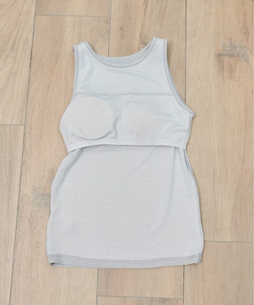ANGIE（アンジー）の「ラメ アメスリ カップイン タンクトップ（タンクトップ・レディース・ライトグレー/ブラック/シルバー・FREE）」の19枚目の写真