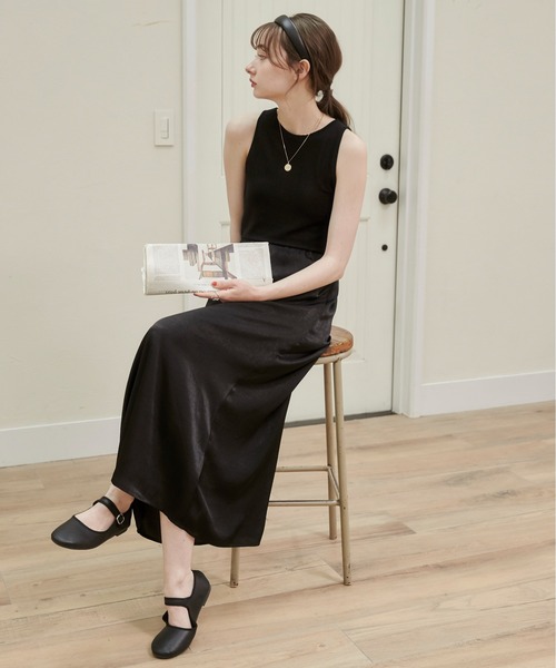 ANGIE（アンジー）の「ラメ アメスリ カップイン タンクトップ（タンクトップ・レディース・ライトグレー/ブラック/シルバー・FREE）」の6枚目の写真