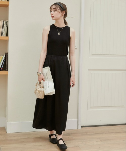 ANGIE（アンジー）の「ラメ アメスリ カップイン タンクトップ（タンクトップ・レディース・ライトグレー/ブラック/シルバー・FREE）」の4枚目の写真