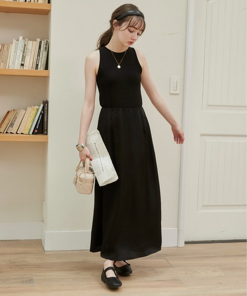 ANGIE（アンジー）の「ラメ アメスリ カップイン タンクトップ（タンクトップ・レディース・ライトグレー/ブラック/シルバー・FREE）」の5枚目の写真