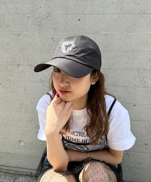 CLEA（クレア）の「ハートサークルロゴ刺繍ナイロンキャップ（キャップ・レディース・ネイビー/ベージュ/ブラック/ホワイト・FREE）」の17枚目の写真