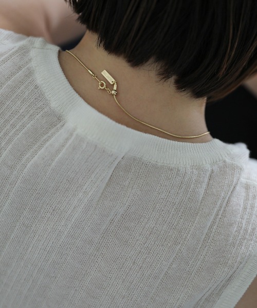 select MOCA（セレクトモカ）の「ロープリボンネックレス（ネックレス・レディース・ゴールド/シルバー・FREE）」の8枚目の写真