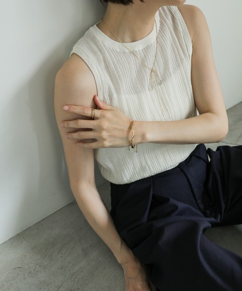 select MOCA（セレクトモカ）の「ロープリボンネックレス（ネックレス・レディース・ゴールド/シルバー・FREE）」の9枚目の写真