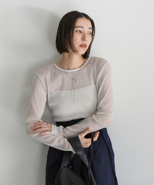 select MOCA（セレクトモカ）の「ロープリボンネックレス（ネックレス・レディース・ゴールド/シルバー・FREE）」の4枚目の写真