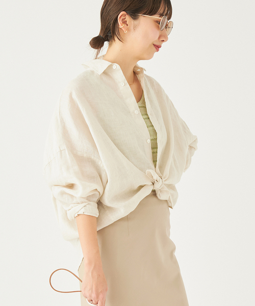 セール】Linen Short シャツ（シャツ/ブラウス）｜Plage（プラージュ 