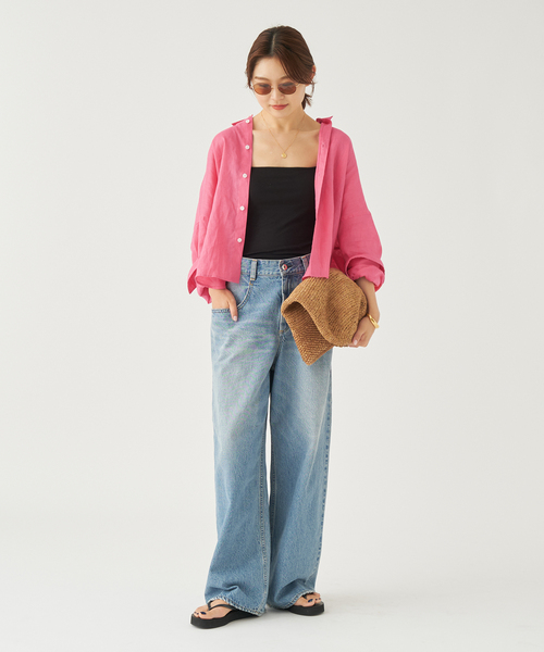 追加》Linen Short シャツ（シャツ／ブラウス）｜Plage