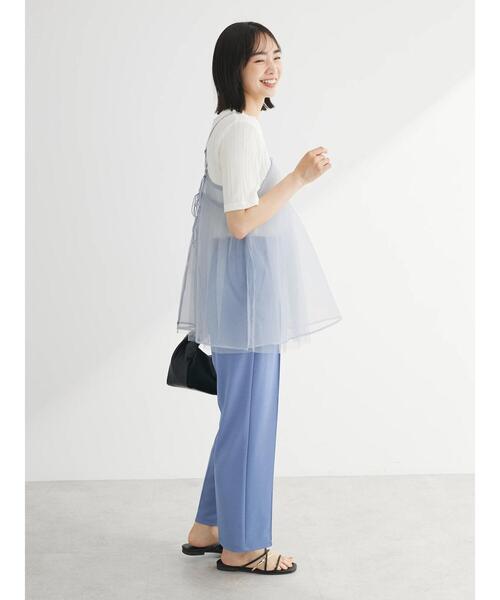 Green　Parks（グリーンパークス）の「リバーシブルチュールビスチェ（キャミソール・レディース・グレー/アイボリー/ブラック・FREE）」の20枚目の写真