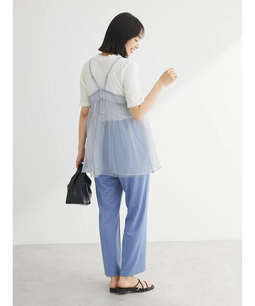 Green　Parks（グリーンパークス）の「リバーシブルチュールビスチェ（キャミソール・レディース・グレー/アイボリー/ブラック・FREE）」の21枚目の写真