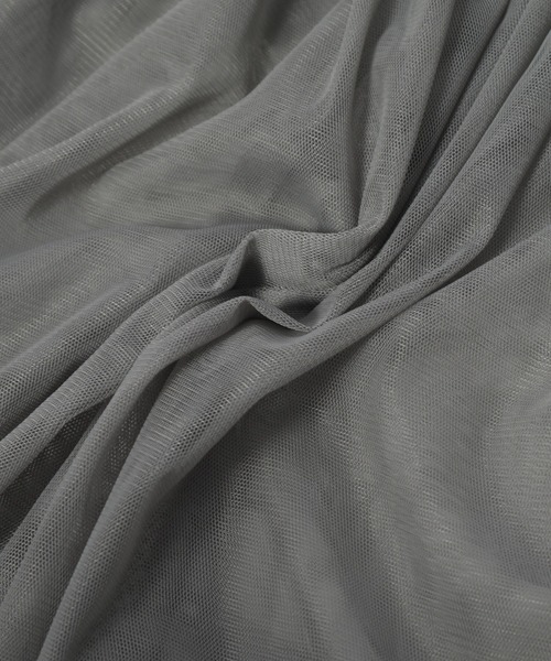 fifth(フィフス)の「チュールキャミトップス(キャミソール・レディース・ブラック/グレー・M)」の10枚目の写真