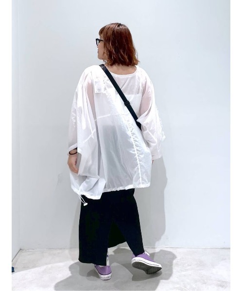 ブラウス シャツ 「HEREIAM」撥水／フォグシアースモックブラウス レディース セール】【HEREIAM】撥水／フォグシアースモックブラウス
