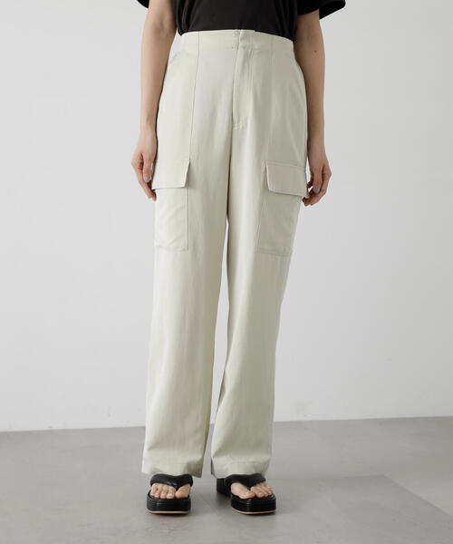 N.(N. Natural Beauty Basic)(エヌエヌナチュラルビューティーベーシック)の「◆ツイルテーパーカーゴパンツ(カーゴパンツ・レディース・ベージュ/ピンク・MEDIUM)」の15枚目の写真