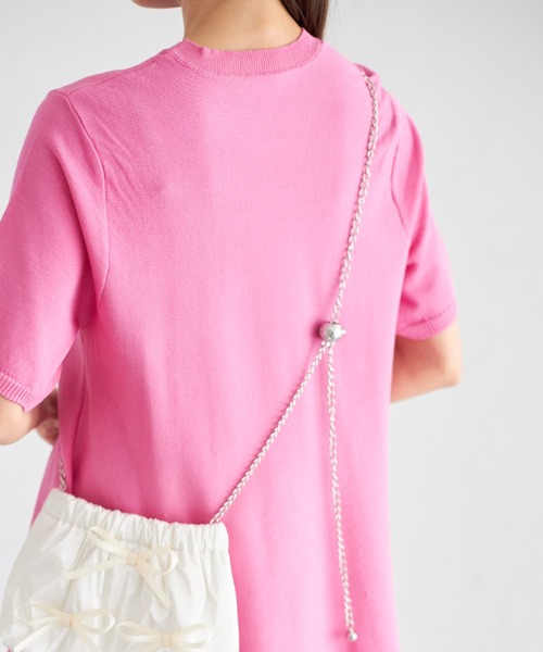 tocco closet（トッコ　クローゼット）の「【ZOZO限定】リボン付きメタリックショルダーバッグ（ショルダーバッグ・レディース・ブラック/アイボリー/シルバー・FREE）」の21枚目の写真