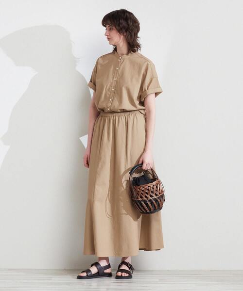 MELROSE claire(メルローズ クレール)の「【Shesay/シセイ】異素材の組み合わせが新鮮な柳とポリプロピレンの丸型カゴバッグ(かごバッグ・レディース・ブラック・FREE)」の4枚目の写真